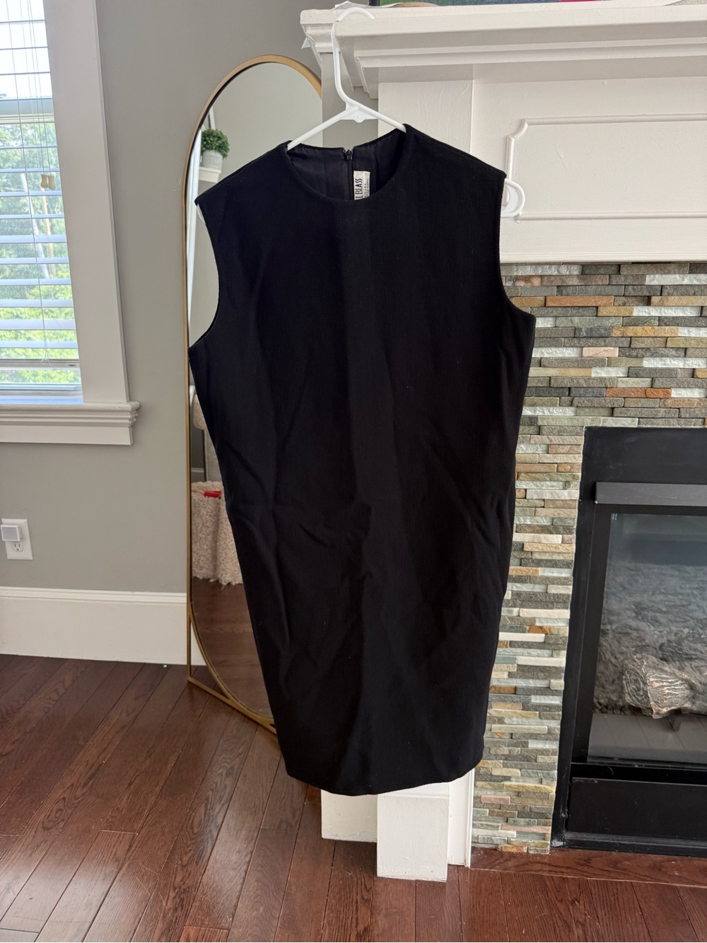 bill blass Black Sleeveless Midi Dress